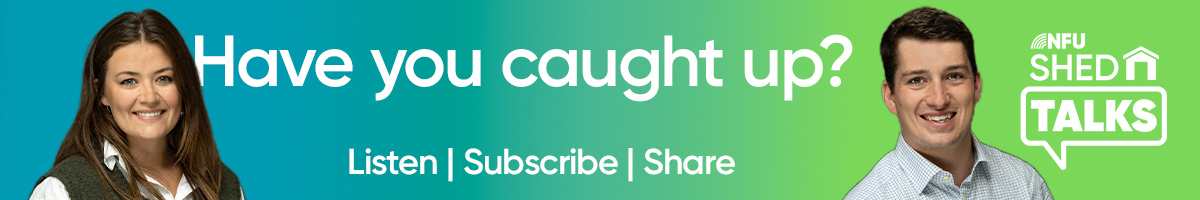 NFU ShedTalks presenters Bizza Walters and Luke Cox