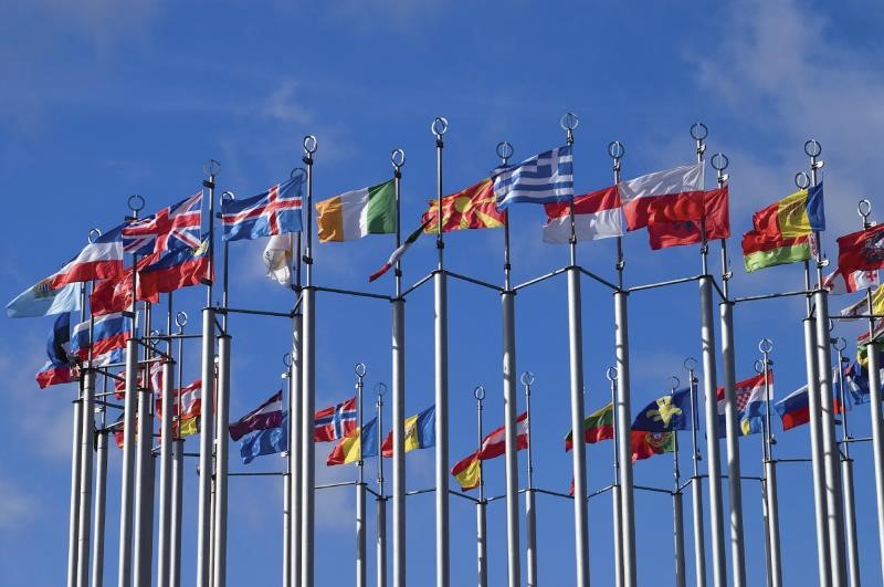 An image showing European flags