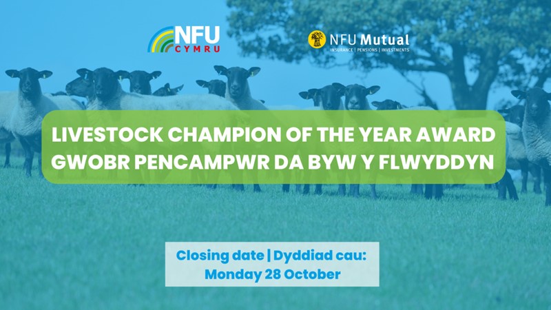 NFU Cymru Livestock Award graphic