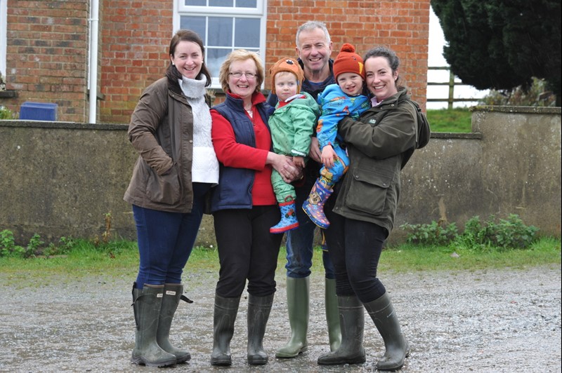 The Davies family at Cuckoo Mill Farm