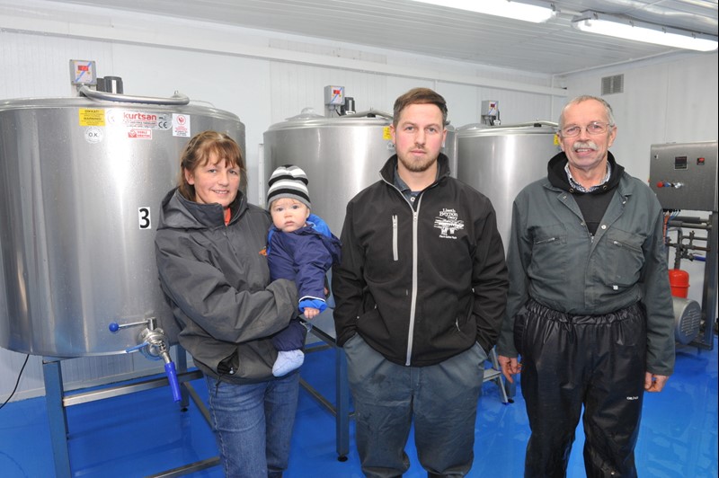 Gareth, Monica, Ifan and Ellis Thomas with pastueirsers 1