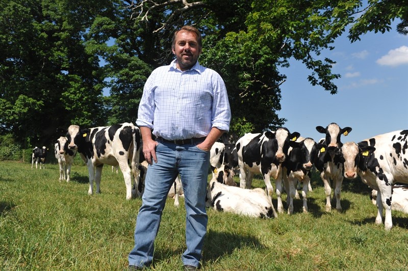 Roger Lewis on farm