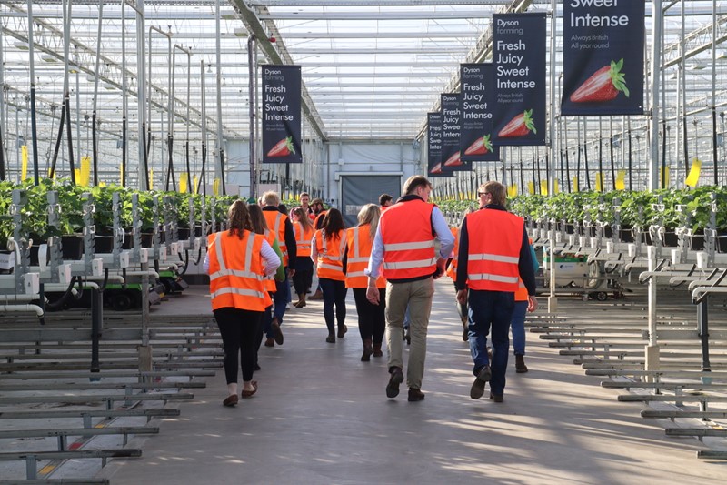 Midlands younger members toured Dyson Farming in Nocton and Carrington in Lincolnshire