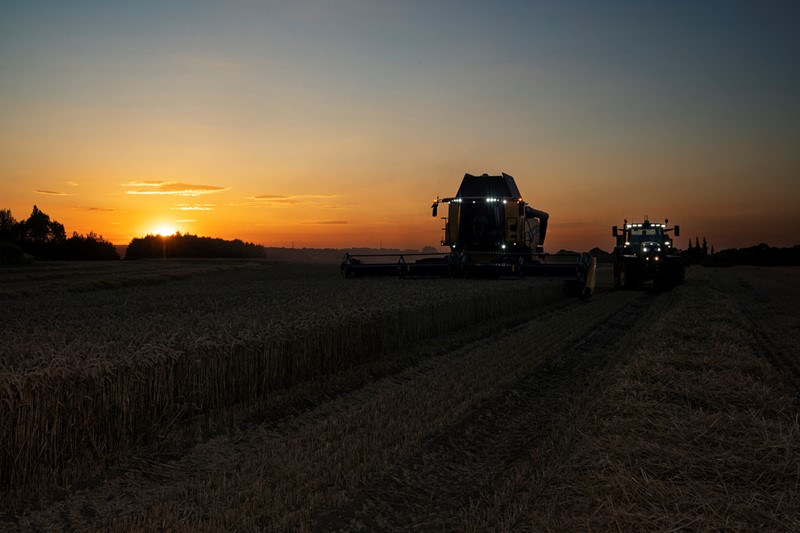 Combining in the sunset