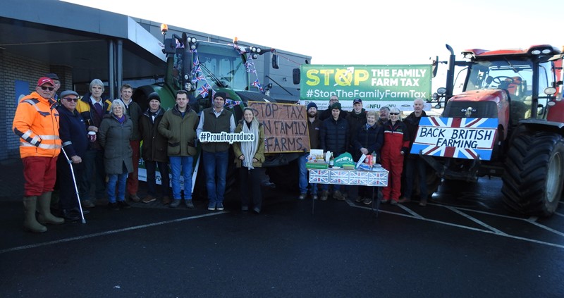 County Chair Robert Padfield and members at Tesco Harlow