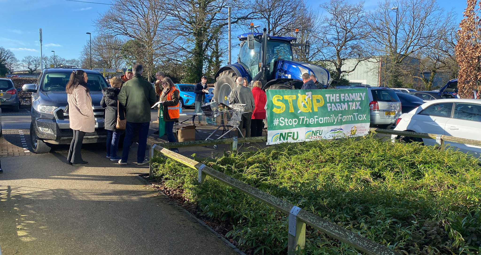 Plenty of engagement outside M&S in Crawley