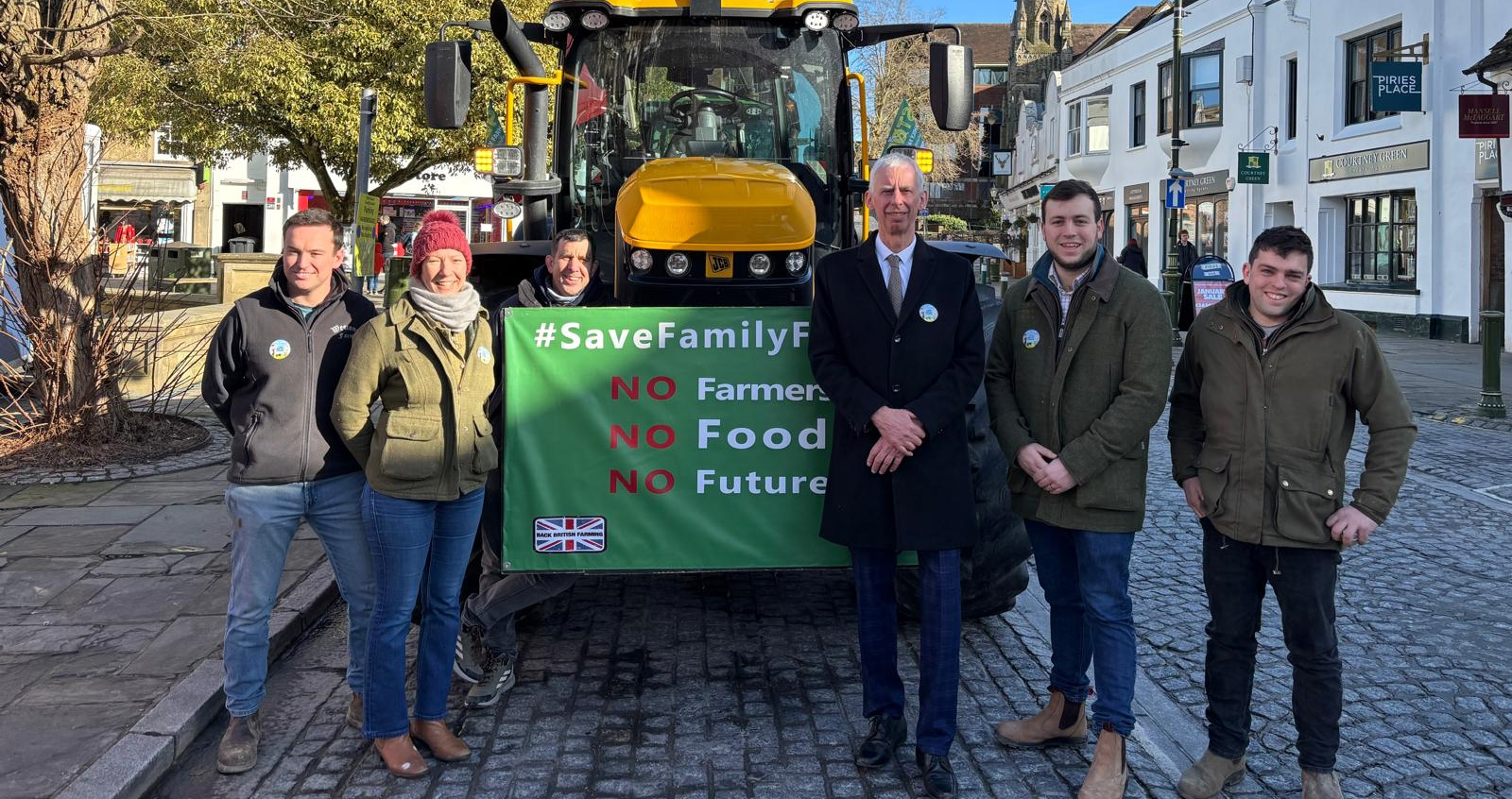 John Milne MP meeting local farmers in Horsham