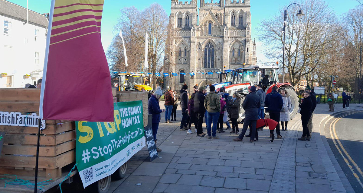 Members of the public engage in Selby