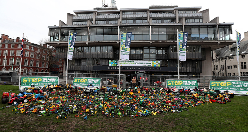 Pre-loved toy display outside NFU Conference 2025