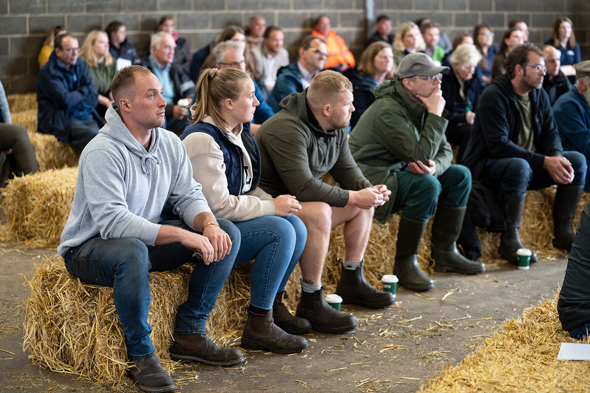 Members listen as maximising the potential of their farms is discussed