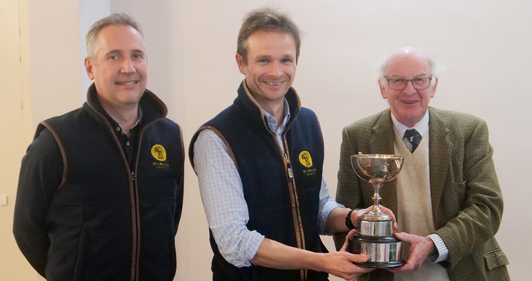 Pete Gallowy aand Matt Uren receive the Dorset group secretary award