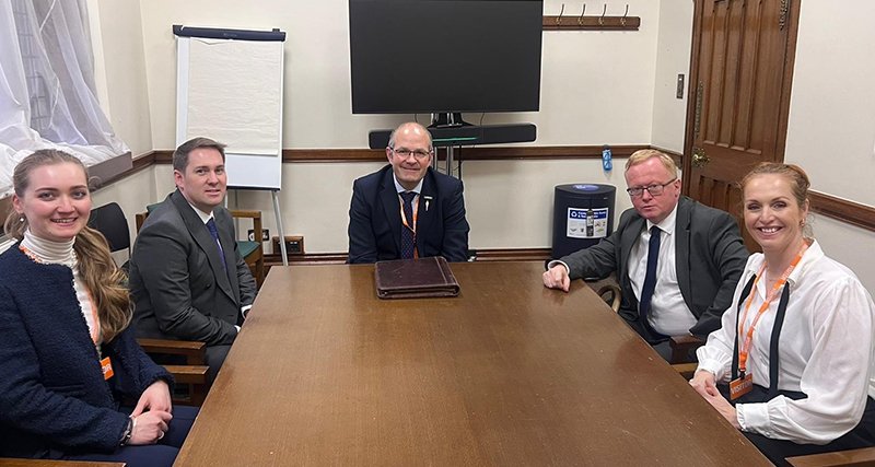 NFU President Tom Bradshaw and NFU North Riding and Durham representatives met with local MPs Luke Akehurst and Sam Rushworth