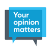 Your opinion matters icon with overlapping speech bubbles