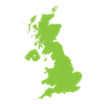 A map of the UK icon