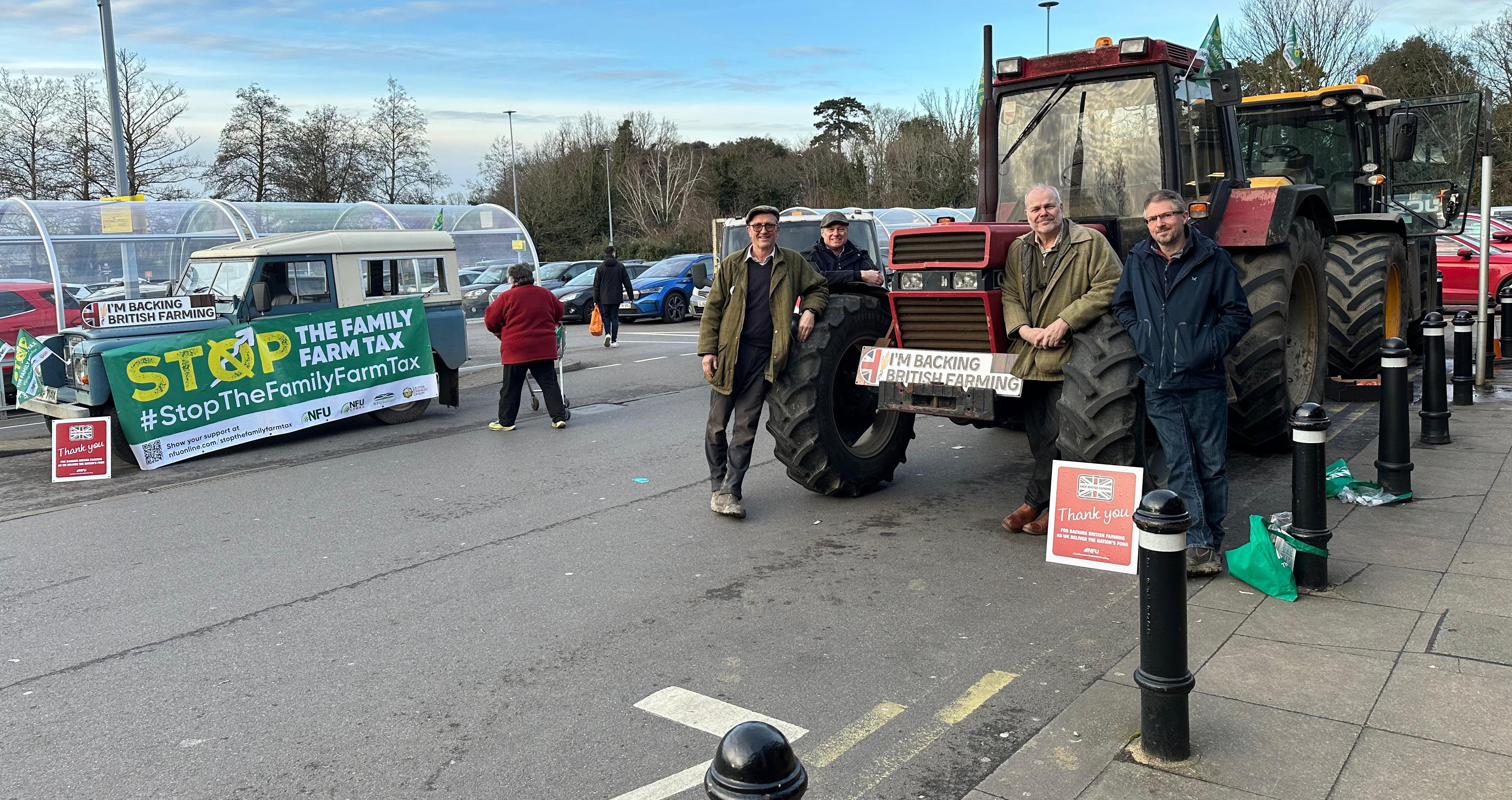 Promoting farming at Sainsbury's in Aylesford, Kent