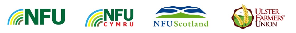 NFU, NFU Cymru, NFU Scotland, Ulster Farmer's Union logos