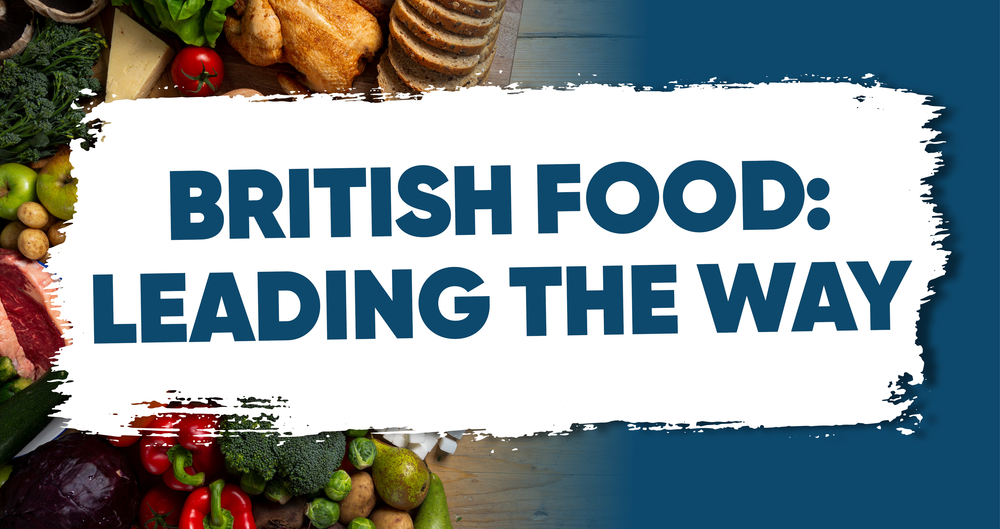 An image representing the NFU's British Food: Leading The Way report launched on Back British Farming Day 15 September 2021